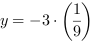 y = (-3*(1/9))^1