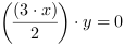 ((3*x)/2)*y = 0